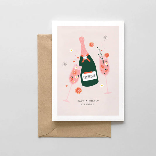 Have a Bubbly Birthday! Champagne Mimosa Design