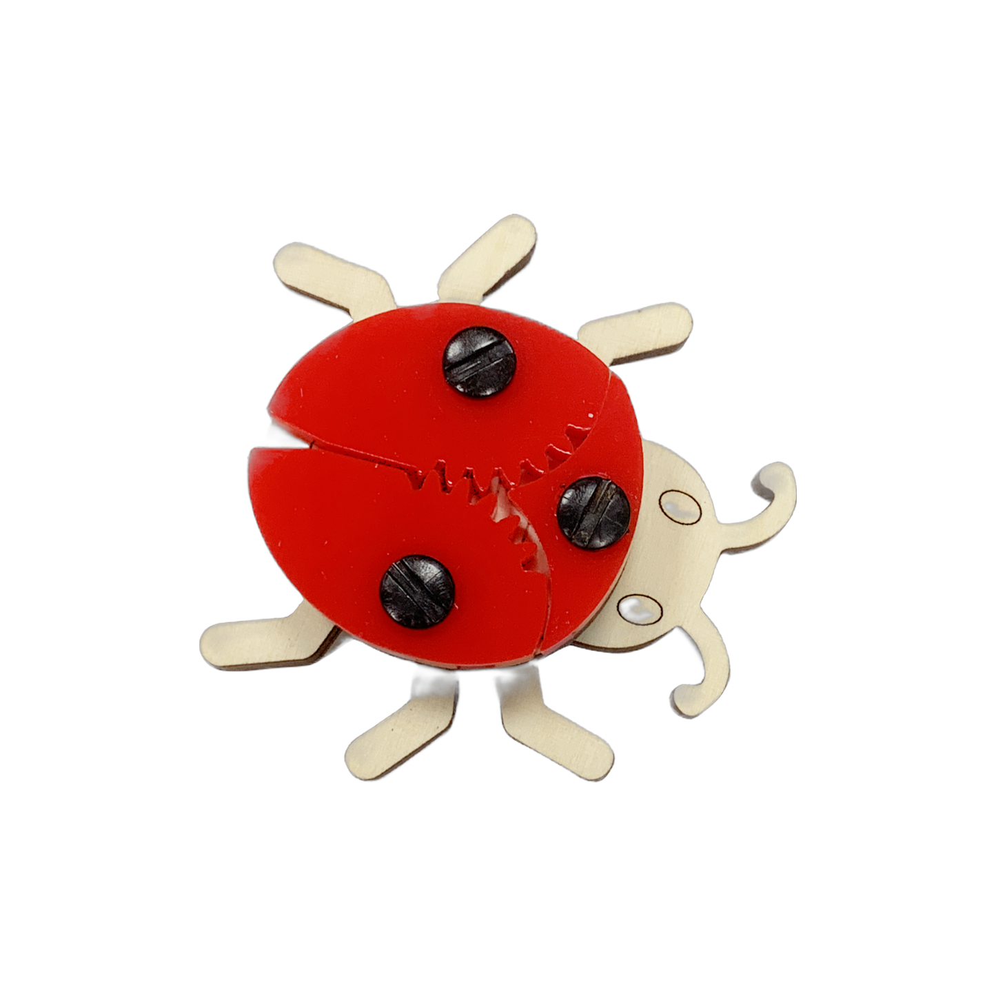 Wooden 3D Puzzle Toy - Insects: Ladybug