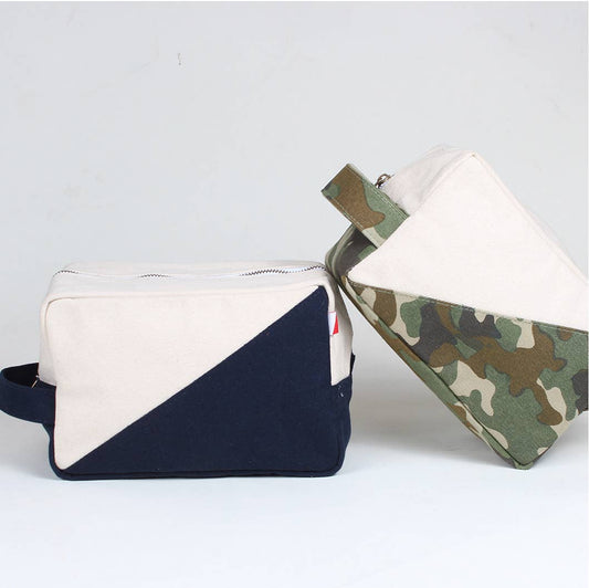 Contemporary Travel Accessories Canvas Toiletry Kits