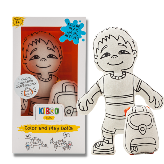 Color your Own Doll - Boy with Pocket