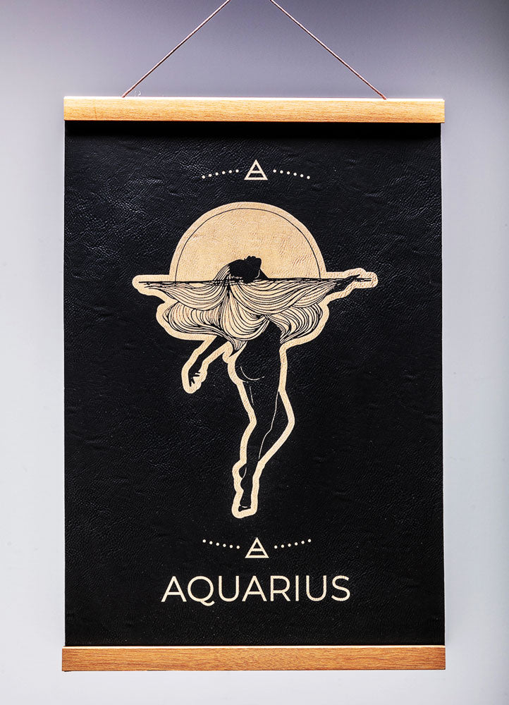 Aquarius (Jan. 20 – February 18) - Zodiac Wall Art