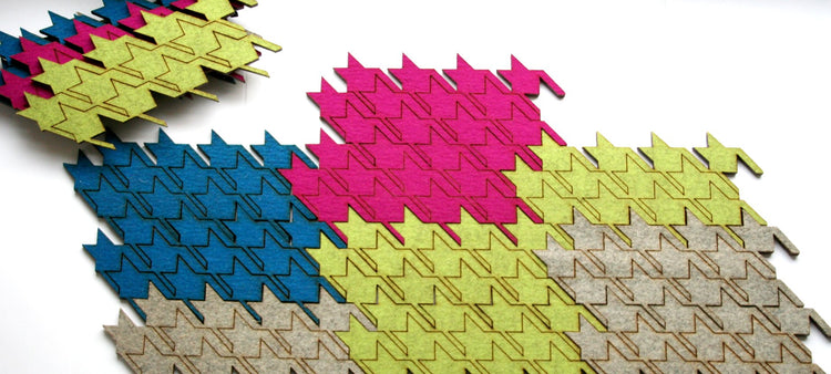 HOUNDSTOOTH TABLE TILE TRIVETS