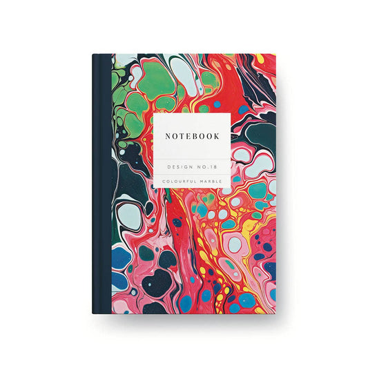 Colourful Marble Hardback Notebook