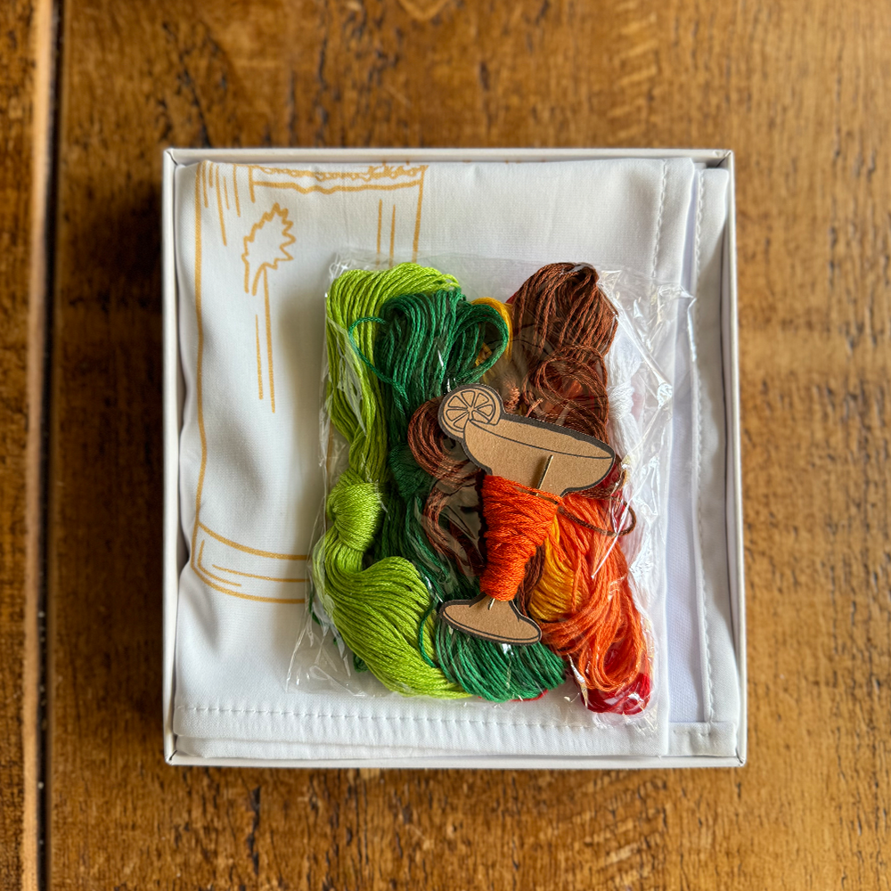 Stitch Your Cocktails Tea Towel