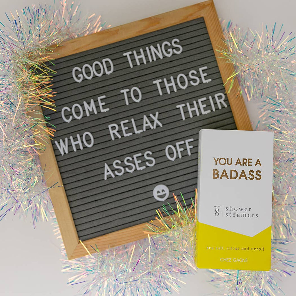 You Are A Badass Shower Steamers - Sea Salt, Citrus & Neroli - Set of 8