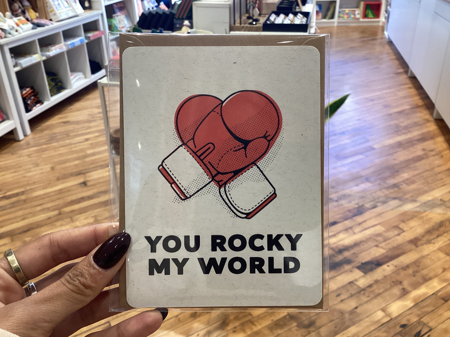 You Rocky My World Card