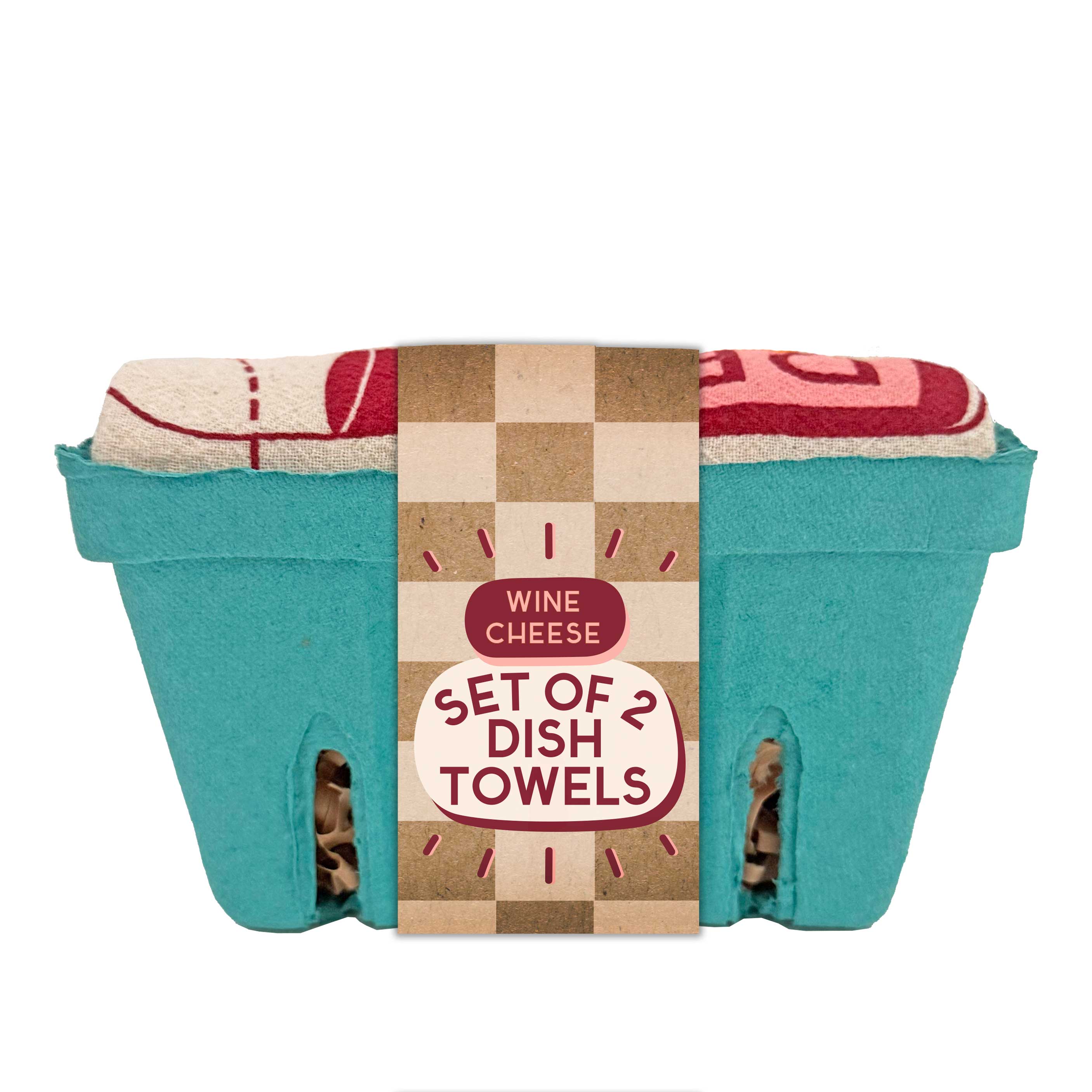 PERFECT PAIRING (Wine, Cheese) - Tea Towel Set of 2