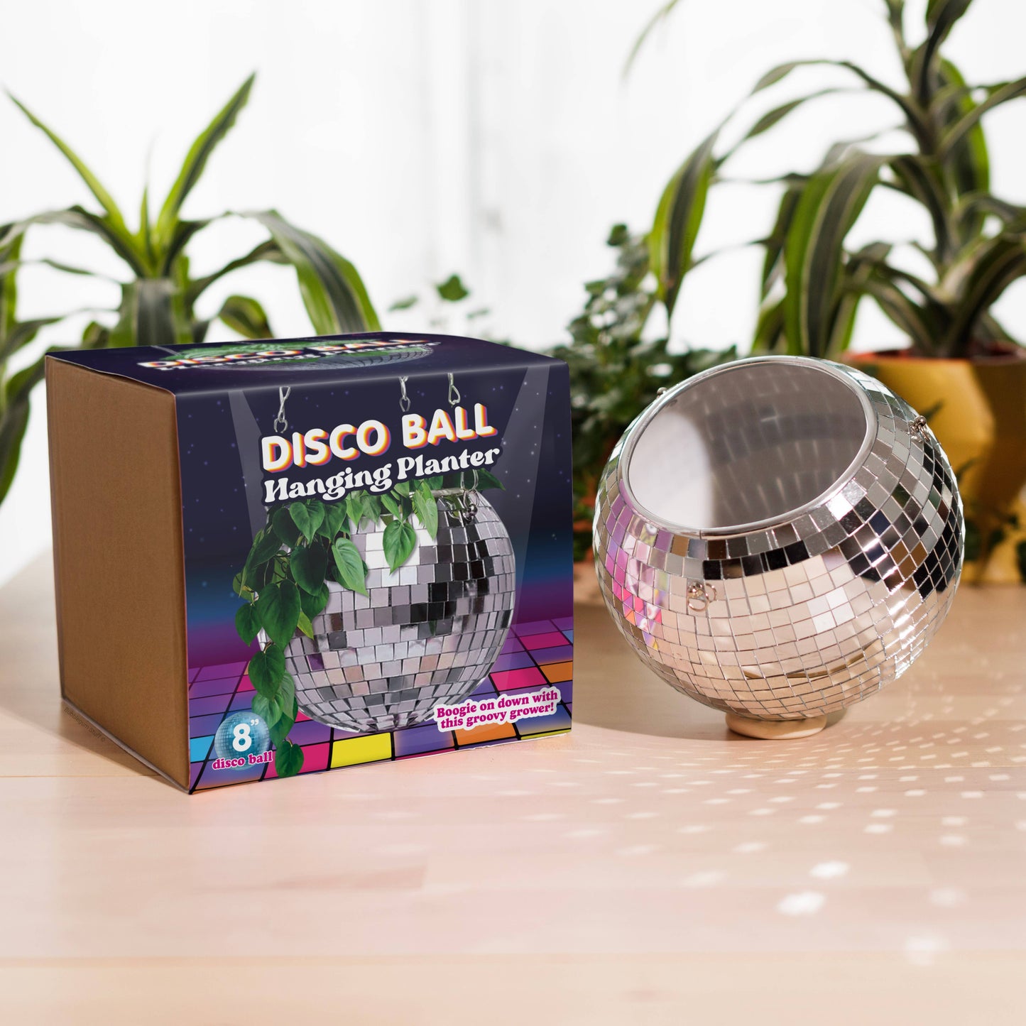 Disco Ball Hanging Planter