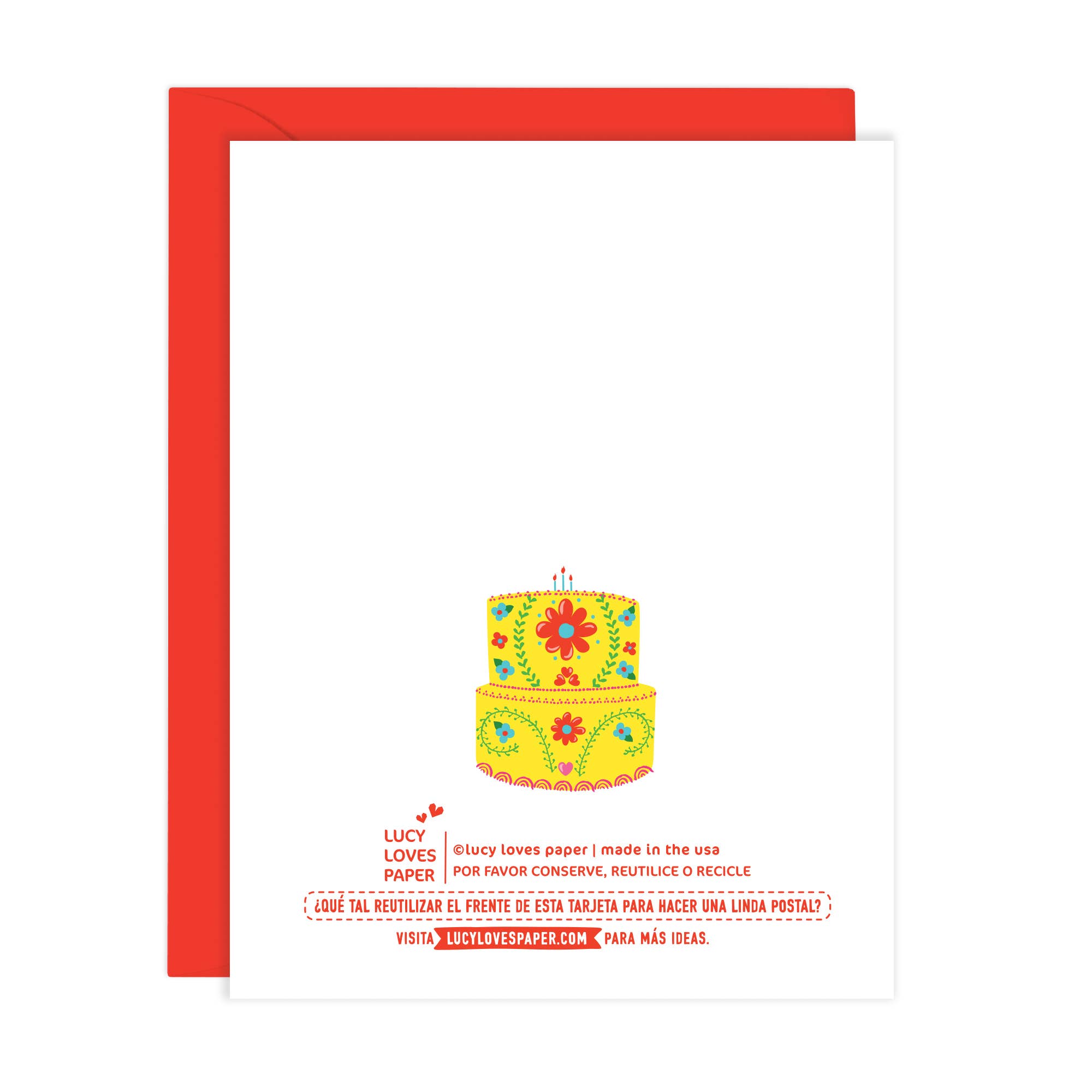 Feliz Cumpleaños Card | Mexican Embroidery Cake