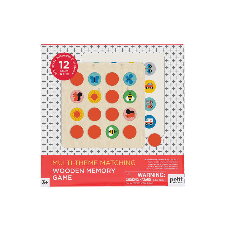 12-in-1 Matching Wooden Memory Game
