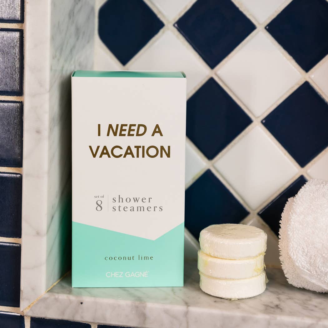 I Need A Vacation Shower Steamers - Coconut Lime - Set of 8