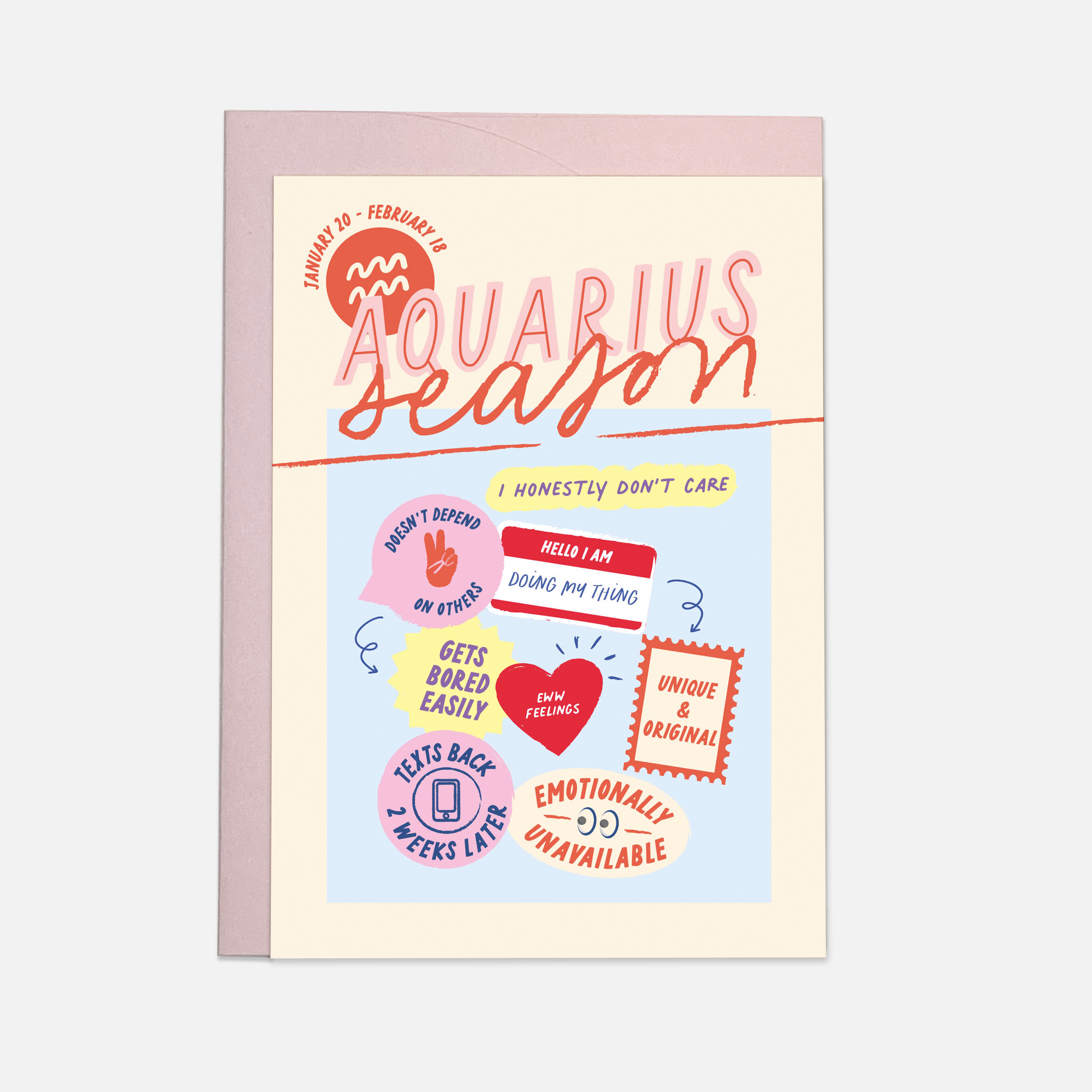 ZODIAC Aquarius Card