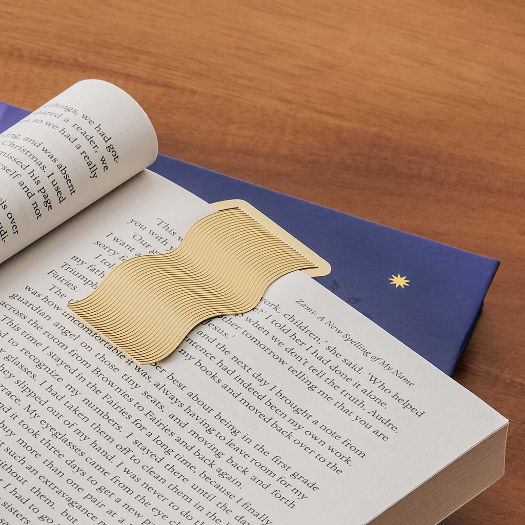 Wave Metal Bookmark