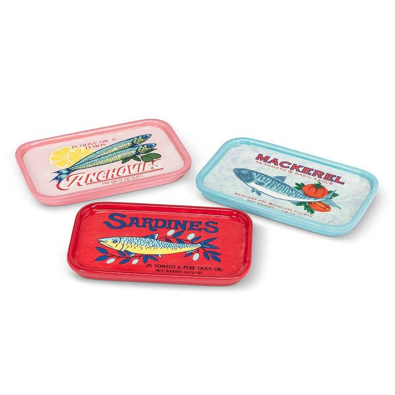 Blue Sardine Rectangle Plate
