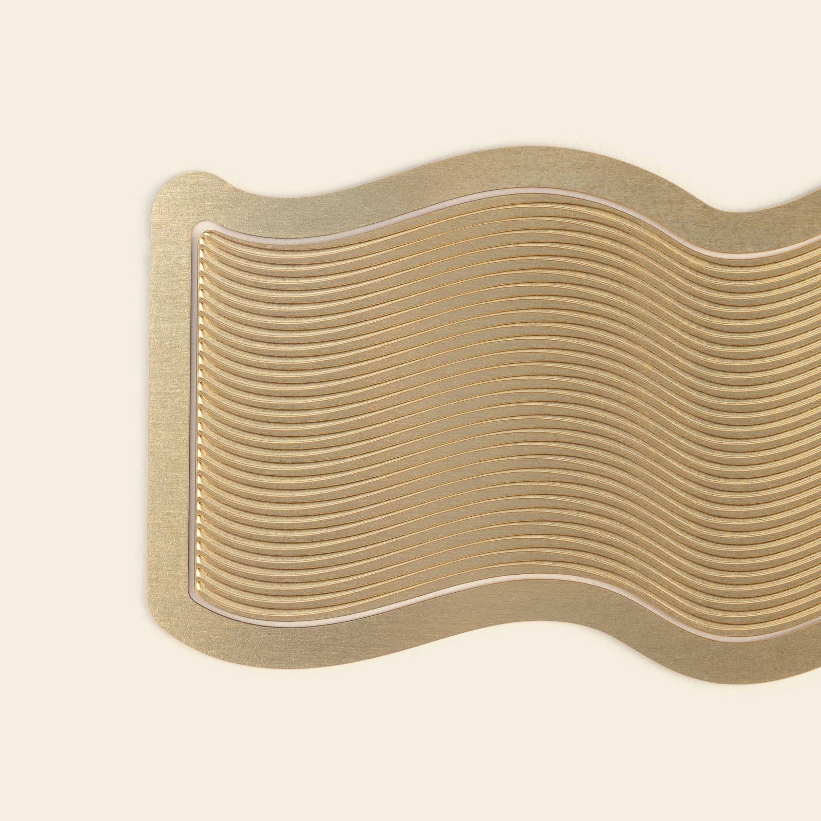 Wave Metal Bookmark