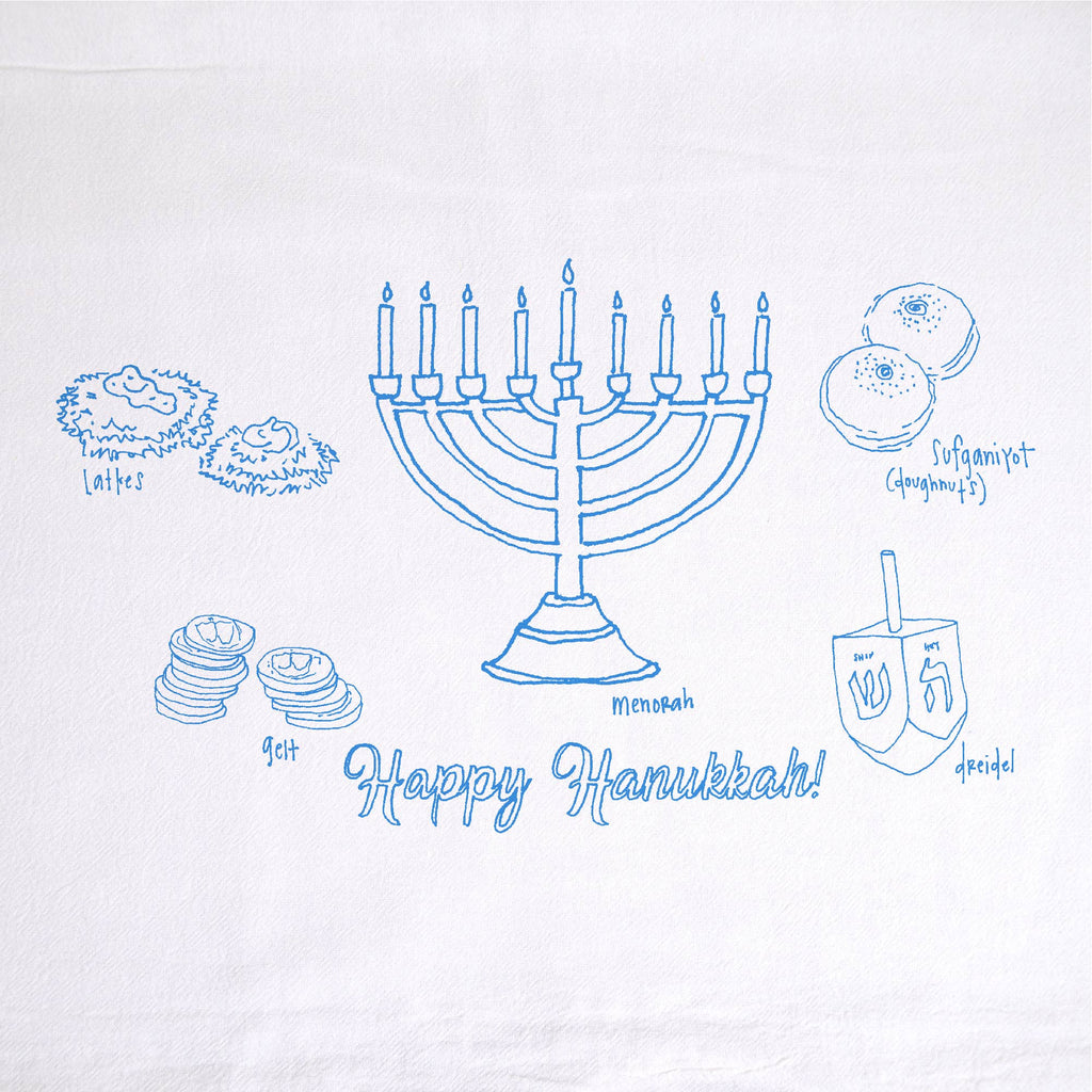 Hanukkah Tea Towel