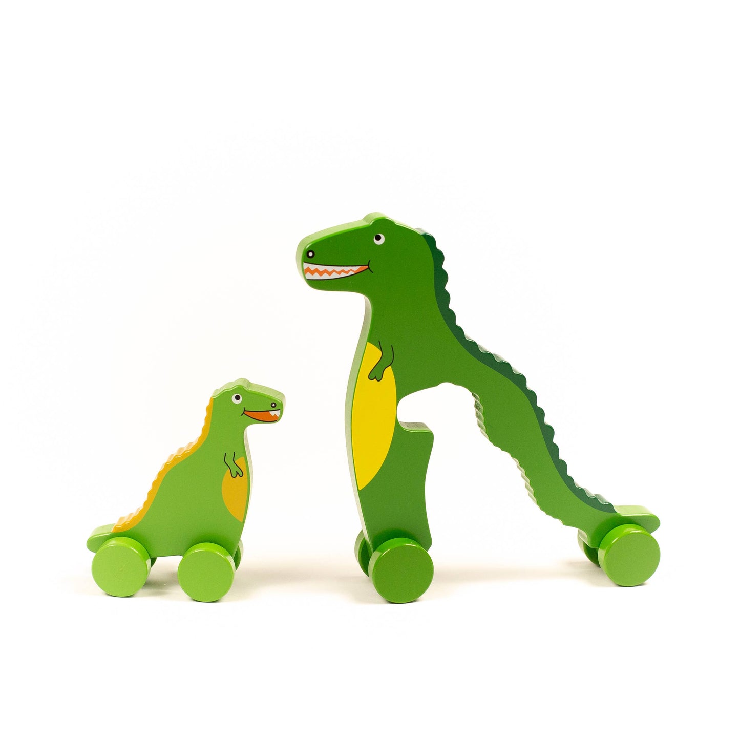 T Rex Dino Big & Little Wooden Roller