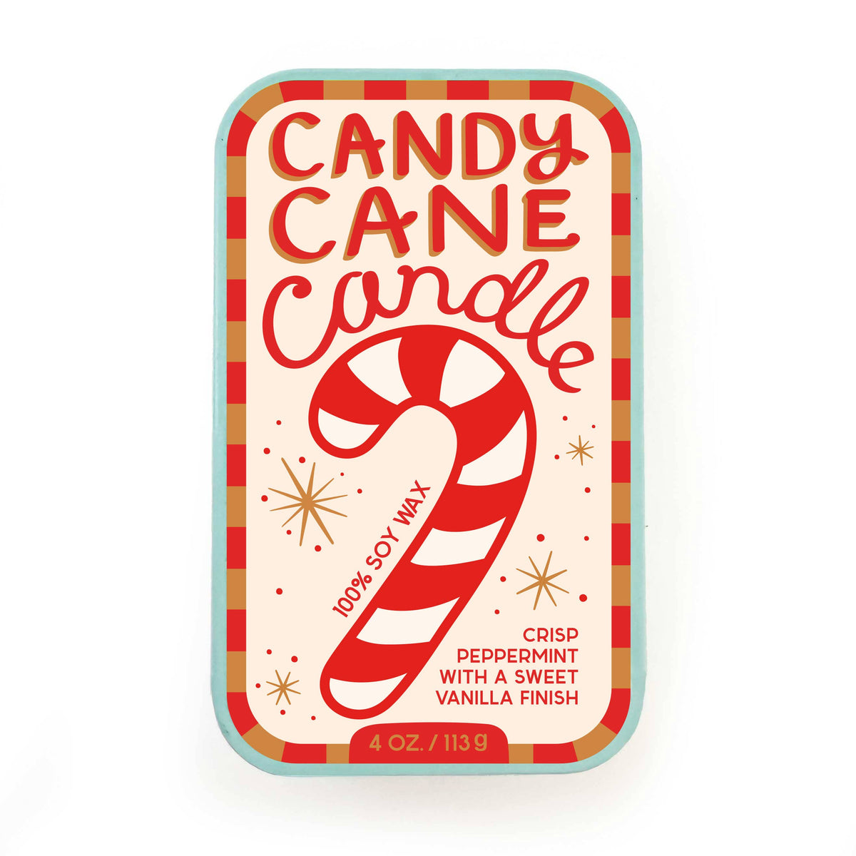 Candy Cane Candle