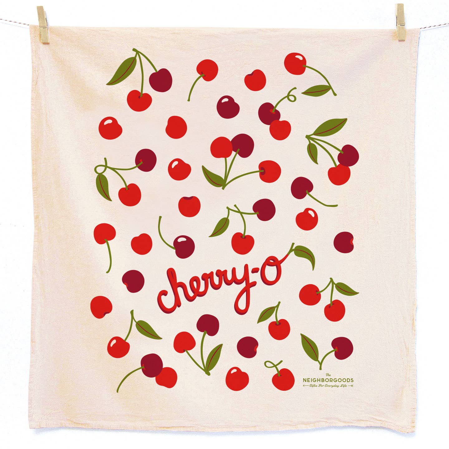 COCKTAIL HOUR (Olive, Cherry) - Tea Towel Set of 2