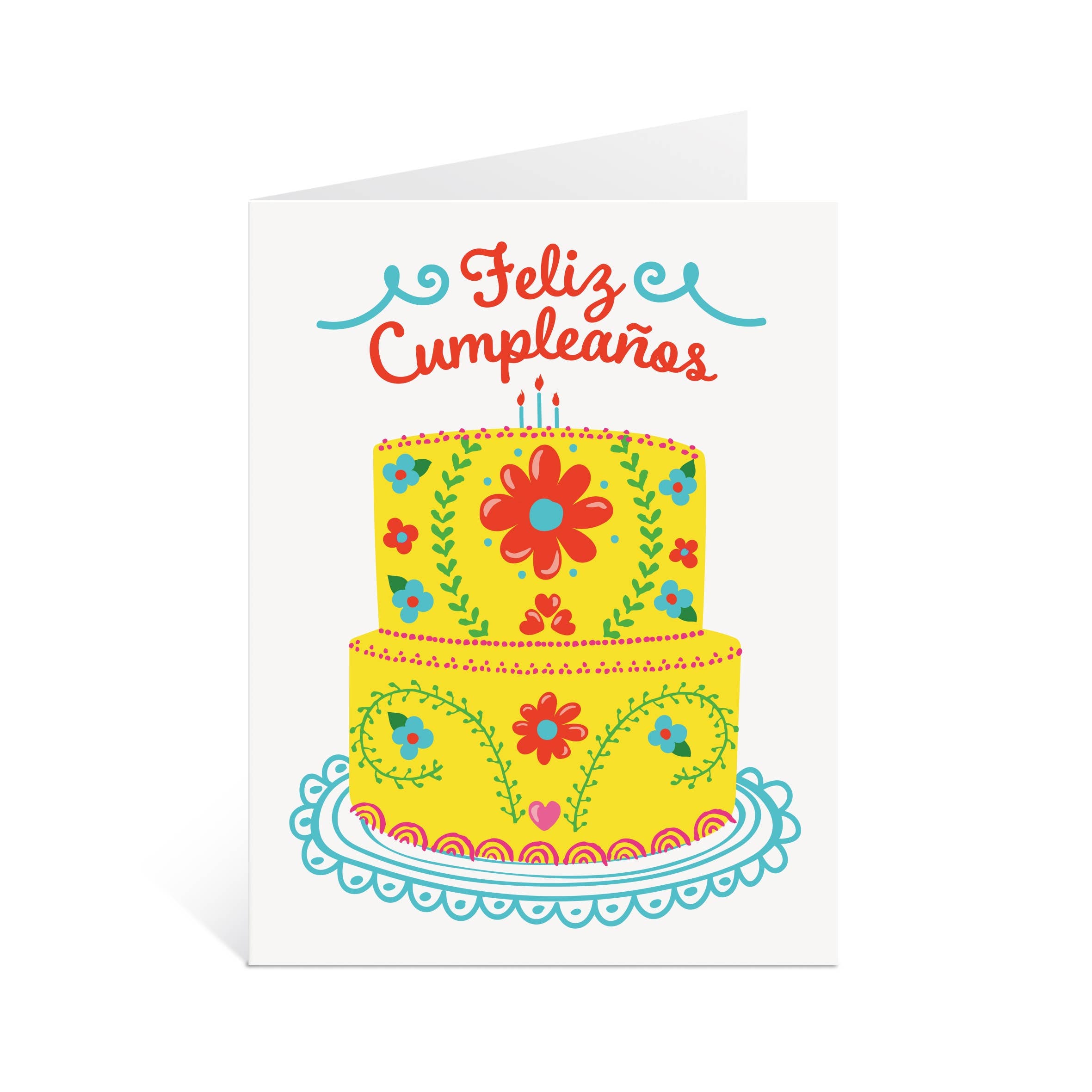 Feliz Cumpleaños Card | Mexican Embroidery Cake