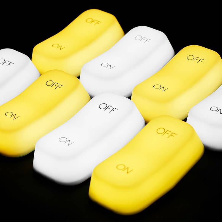 ON-OFF Lamp - A Large Switch LED Night Light (Yellow)