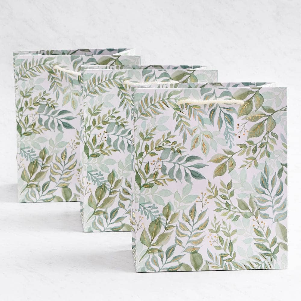 Watercolor Garden Foil Gift Bag: Large