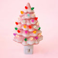 Vintage Tree Night Light - Pink / Christmas Holiday