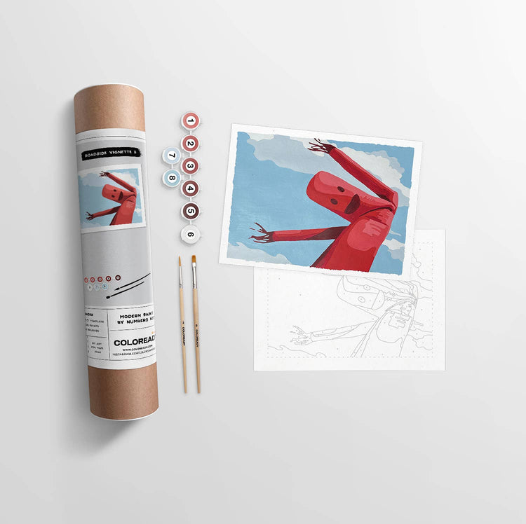 Roadside Vignette II | Modern Paint By Numbers  Kit (12.5x9.5)