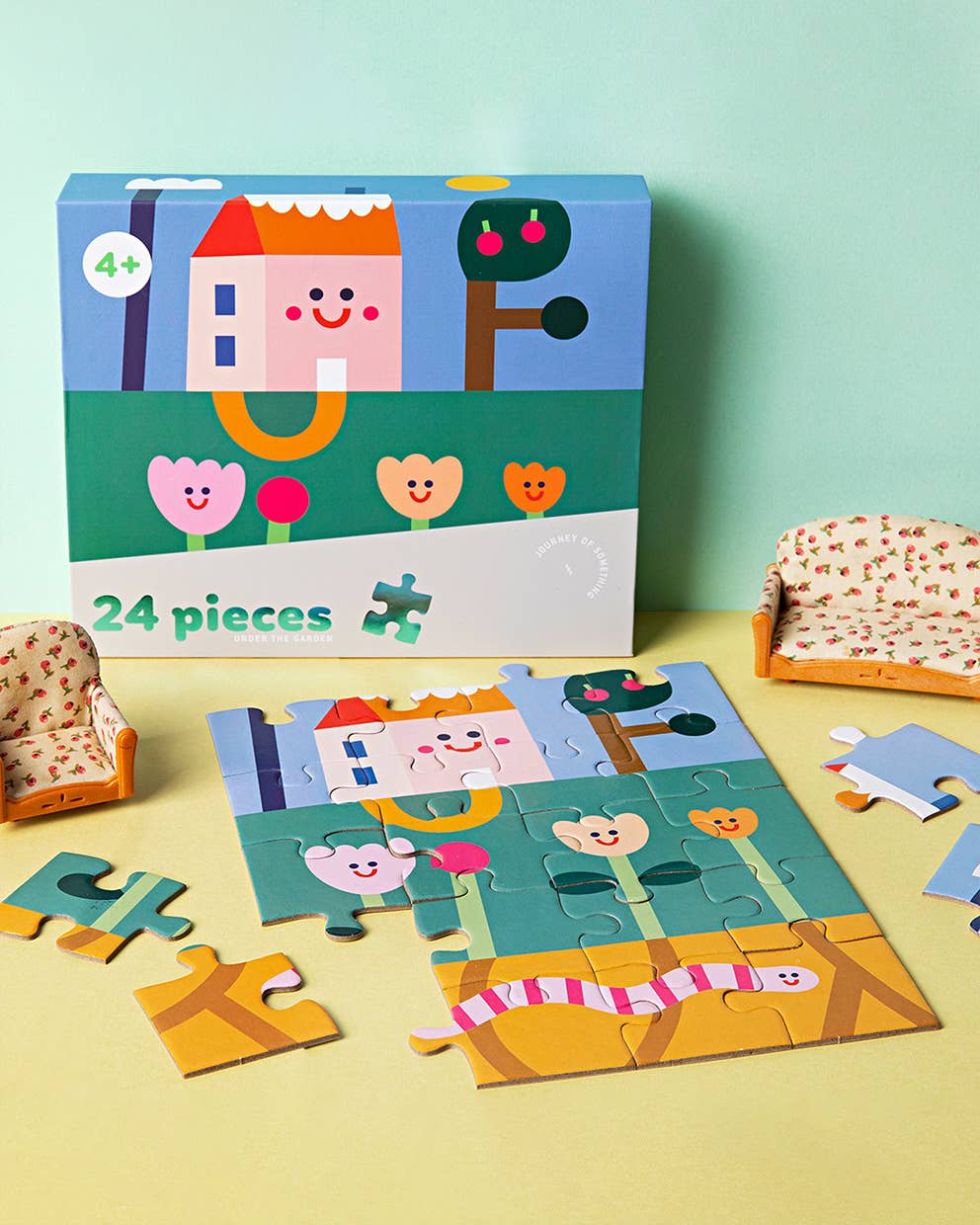 24 Piece Kids Jigsaw Puzzle - Under the Garden