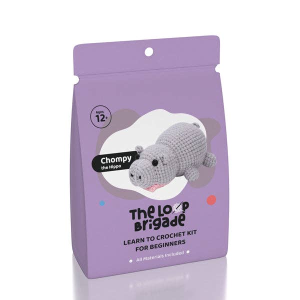 Chompy the Hippo Beginner Crochet Kit