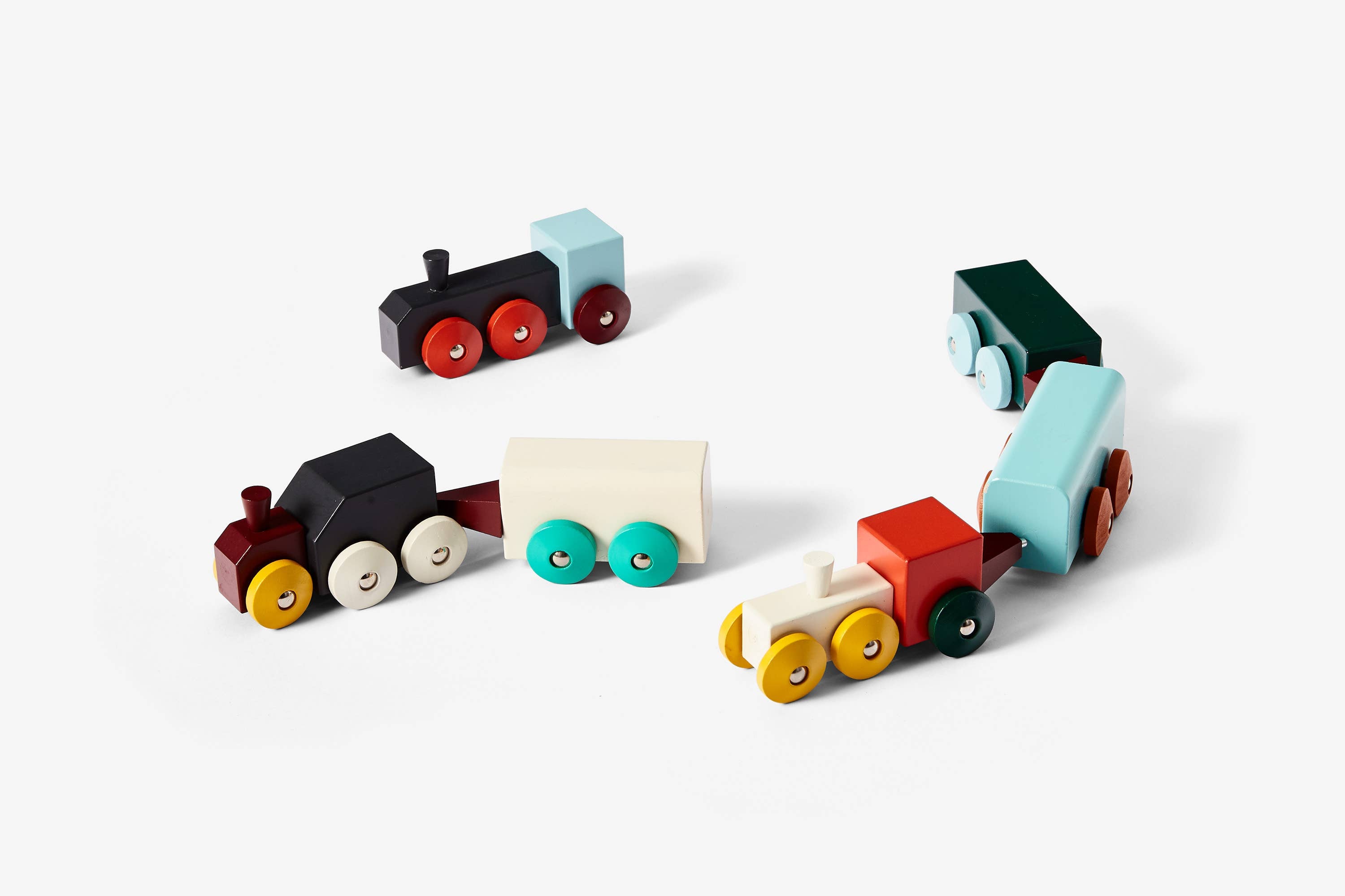 Hovers Trains- Wooden Building Train Set