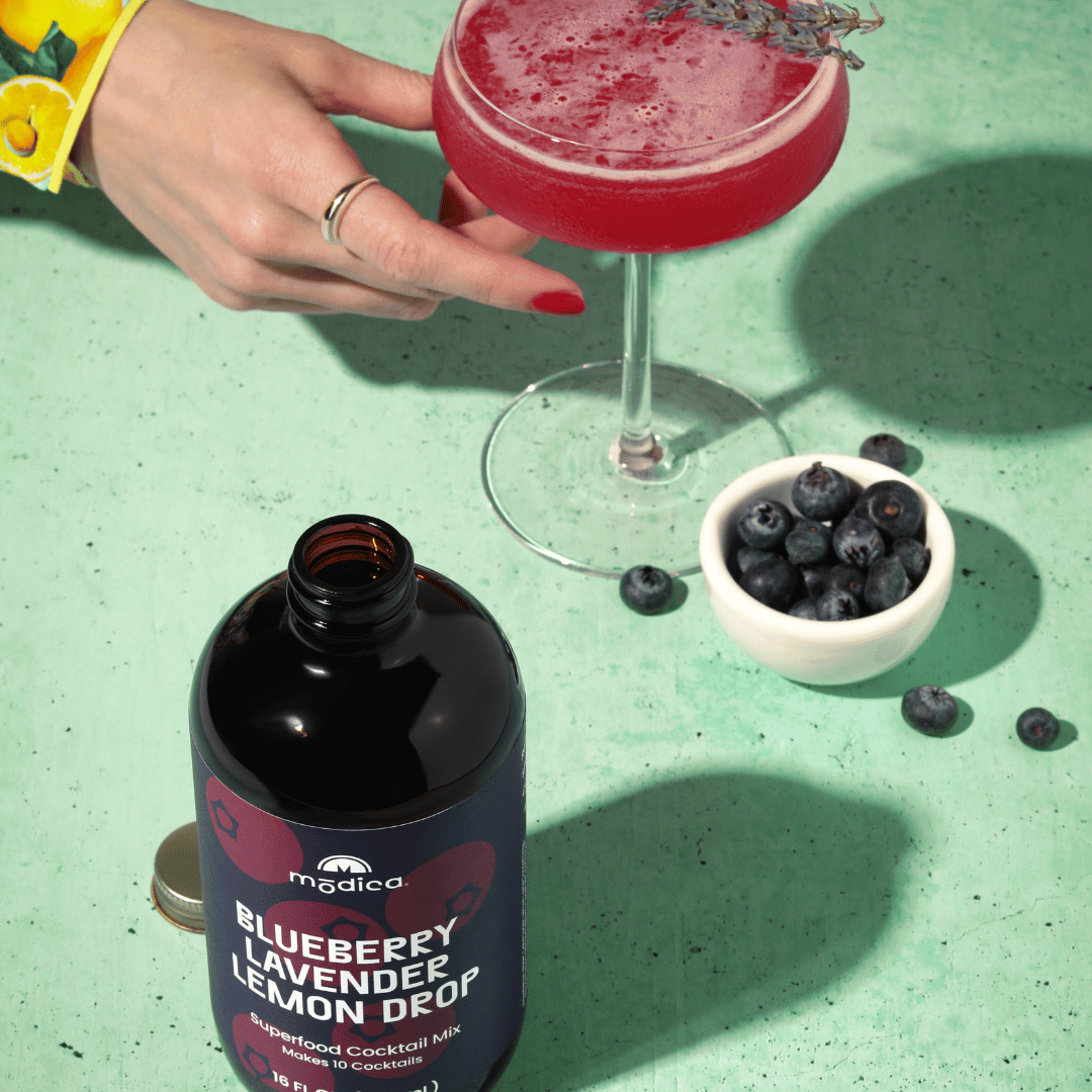 Blueberry Lavender Lemon Drop Cocktail & Mocktail Mix