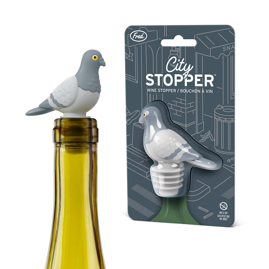 CITY STOPPER Pigeon Bottle Stopper