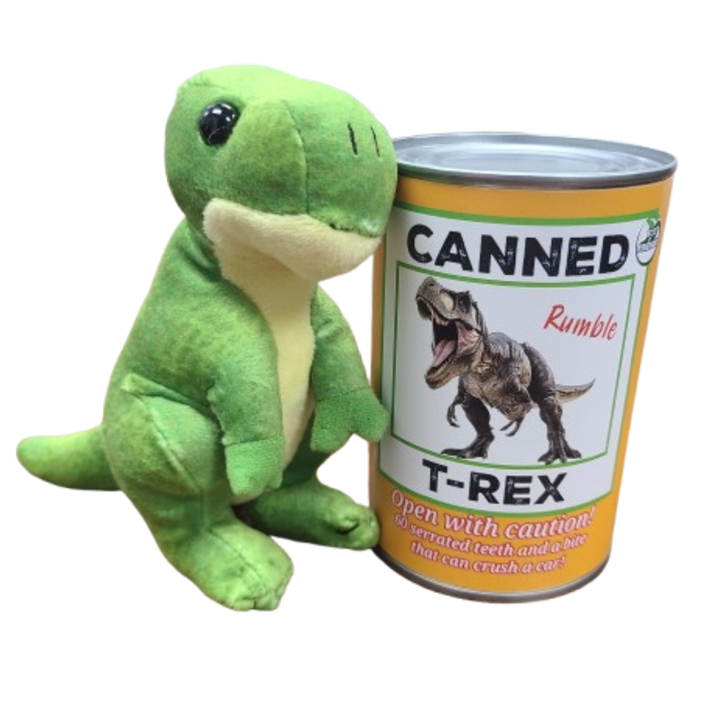 Rumble the Canned T-Rex Dinosaur | Plush w/Funny Jokes