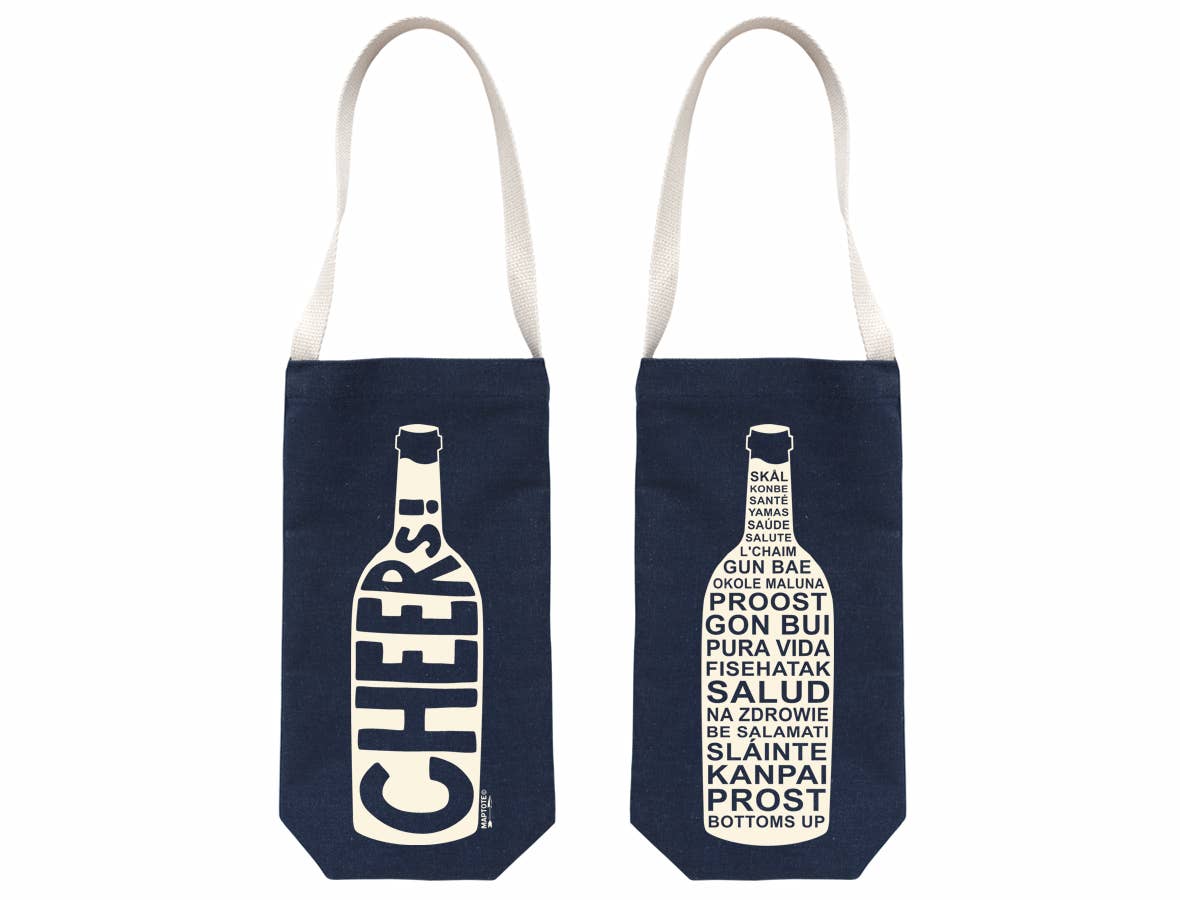 Cheers! Single Wine Tote