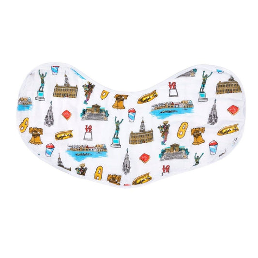 Philadelphia Baby: 2-in-1 Burp Cloth and Bib (Unisex)