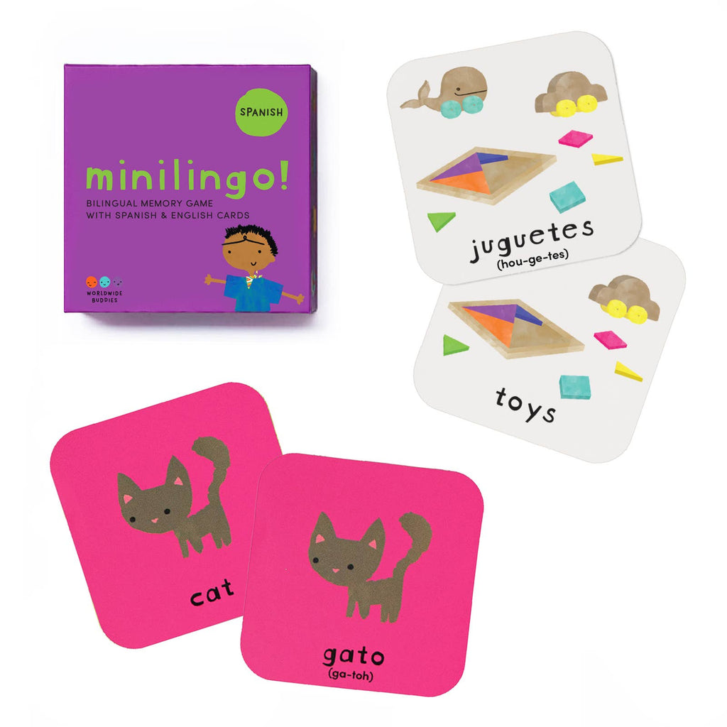 Minilingo Spanish/English Bilingual Flashcards for Kids: Spanish/English