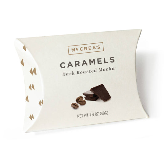 Dark Roasted Mocha Caramels Pillow Box