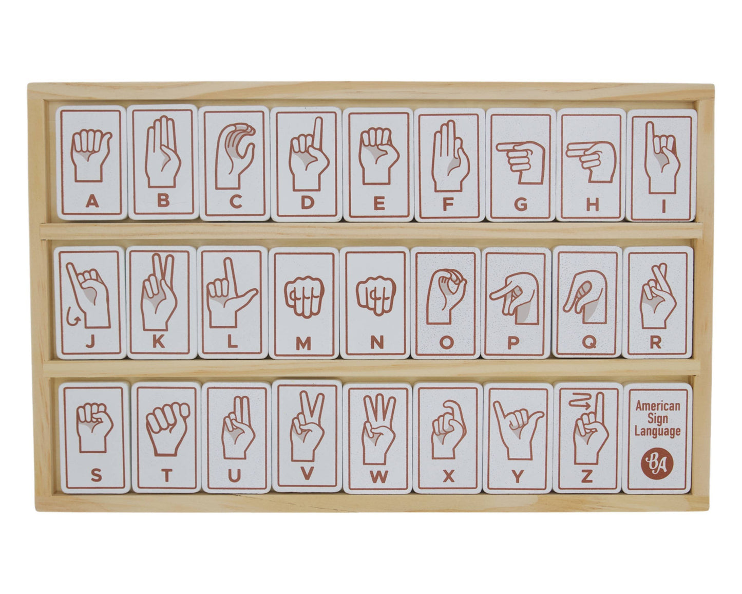 Sign Language Alphabet Tiles