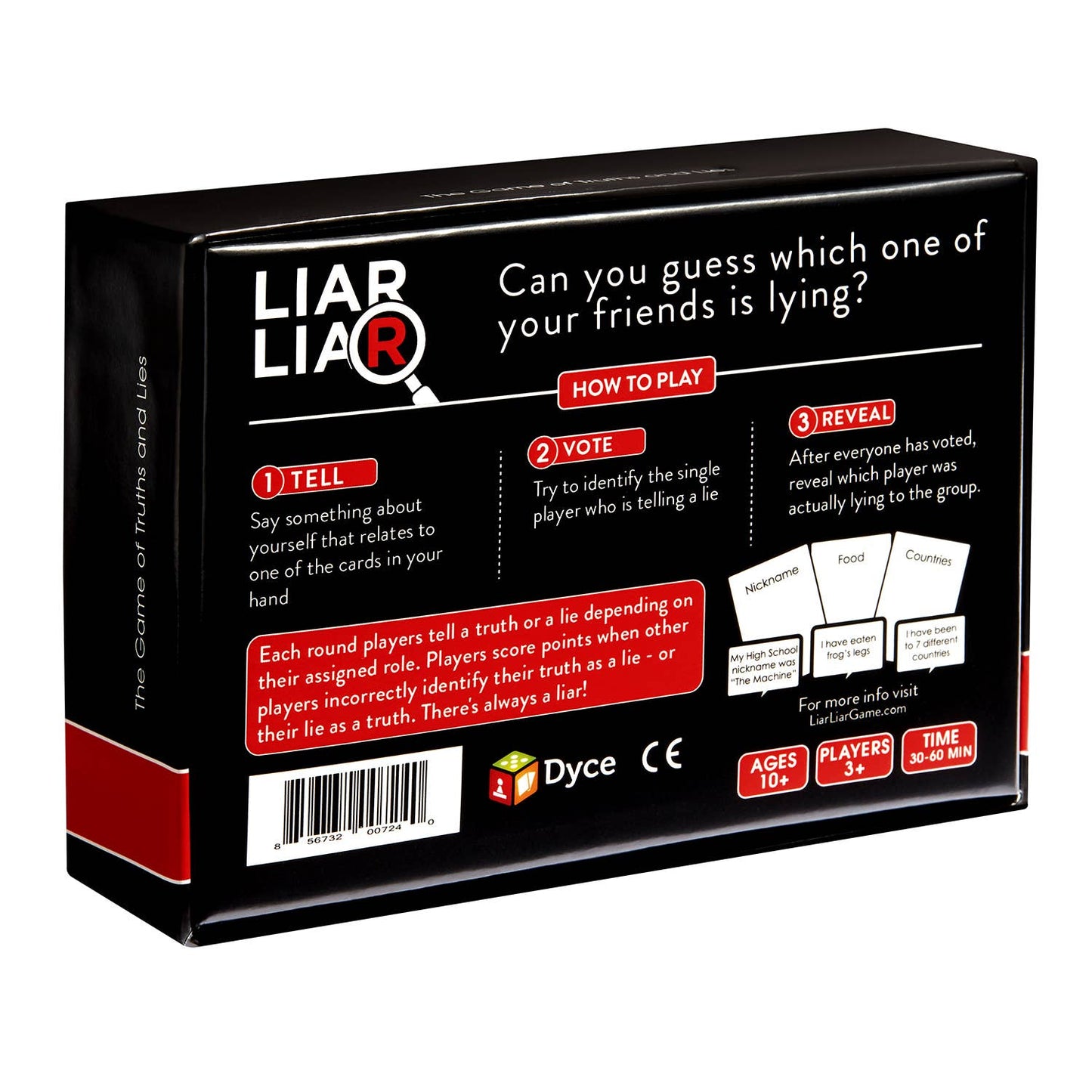 LIAR LIAR: The Family Friendly Game of Truths and Lies