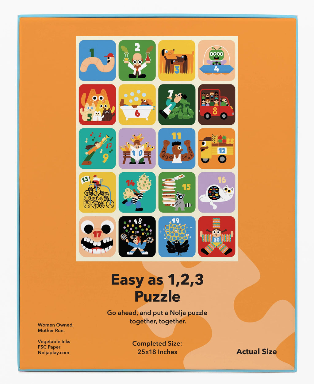 Nolja Easy As 1,2,3 36 Piece Jigsaw Puzzle