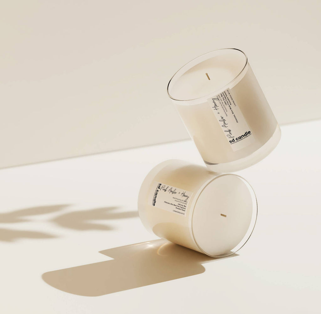 Pink Amber + Honey 7oz Candle