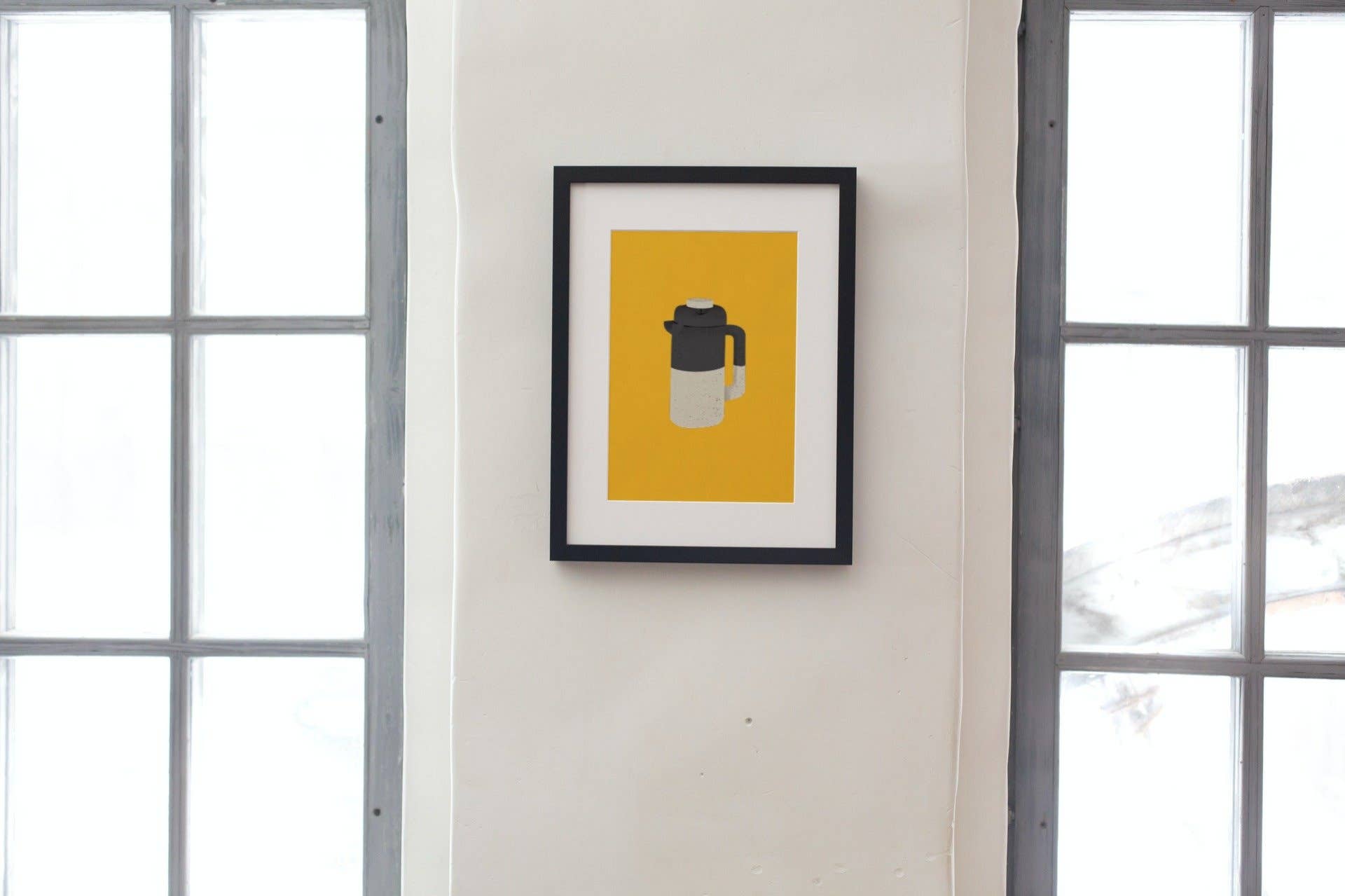 Ceramic French Press Print (8x10)