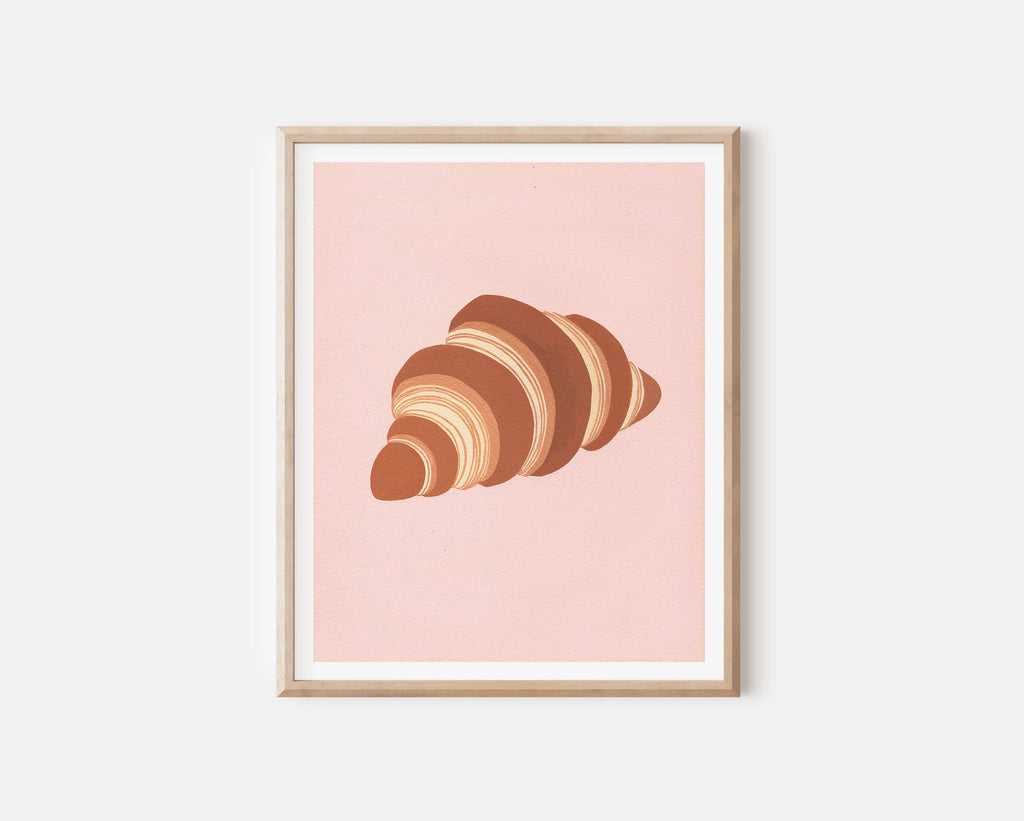 Croissant Art Print: 8x10