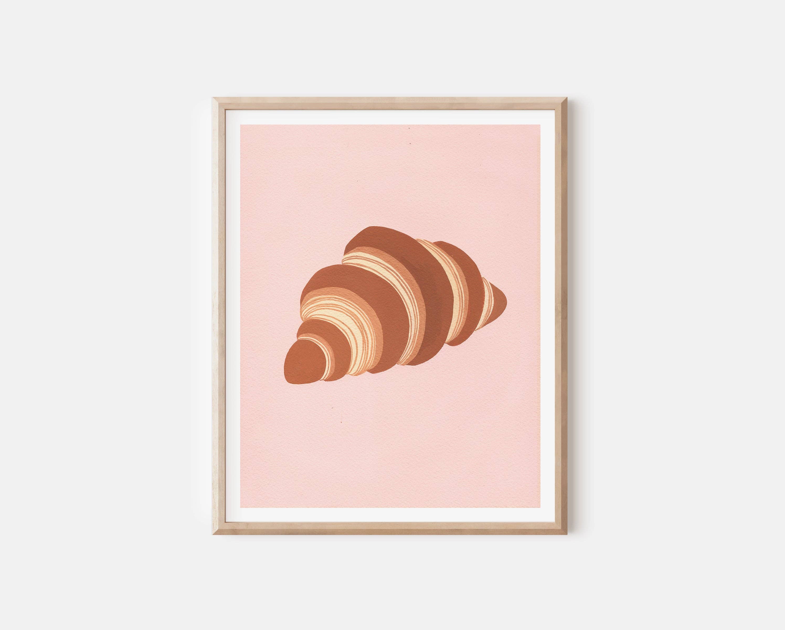 Croissant Art Print: 8x10