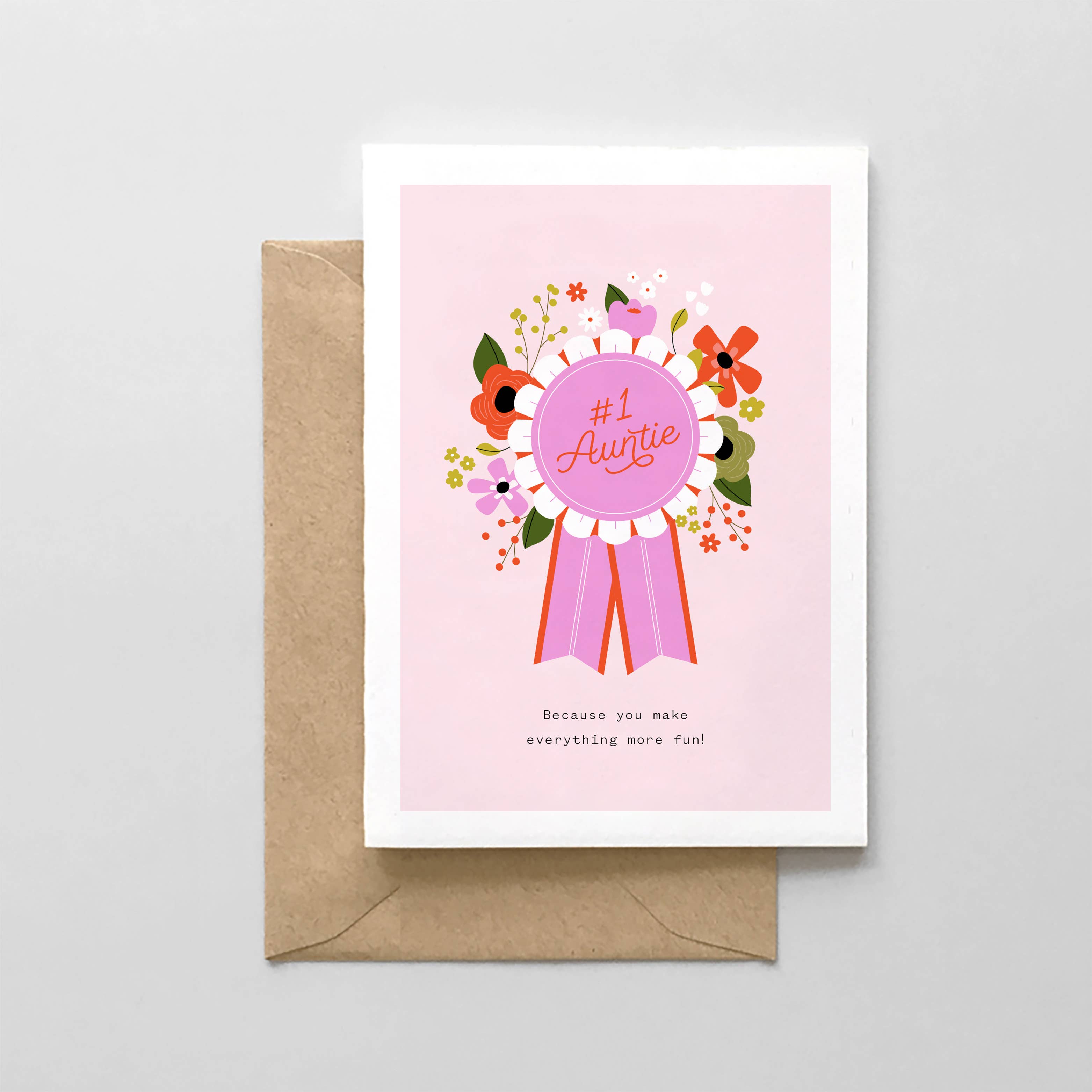 #1 Auntie Award - Greeting Card