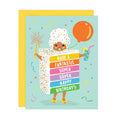 Super Duper Happy Birthday Card | Rainbow Cake Girl