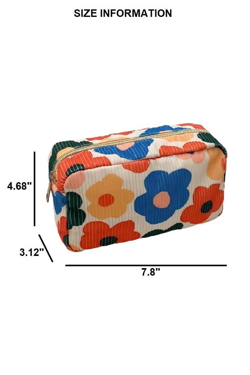 Flower Travel Cosmetic/Toiletry Bag