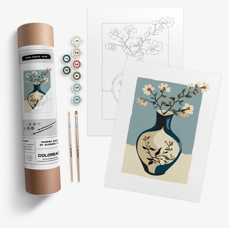 Your Mom's Vase | Modern Paint By Numbers Kit (12.5x16)