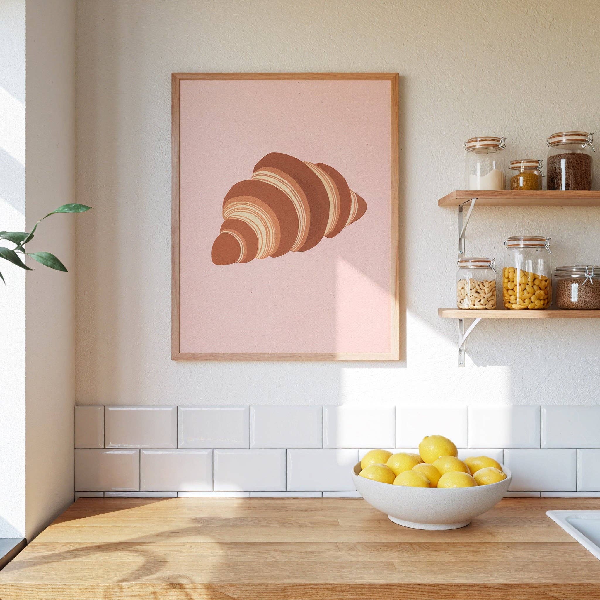 Croissant Art Print: 8x10